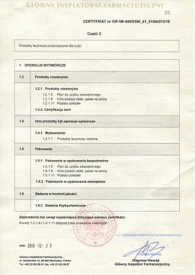 Nowy certyfikat GMP