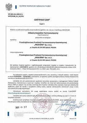Nowy certyfikat GMP